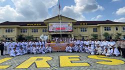 75 Personil Polres OKI Ikut Ujian Bela Diri Polri Untuk Kenaikan Pangkat Juli 2026