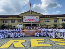 75 Personil Polres OKI Ikut Ujian Bela Diri Polri Untuk Kenaikan Pangkat Juli 2026