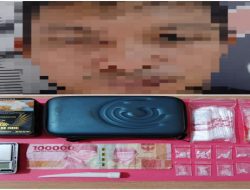 Polres OKI Bekuk Pengedar Sabu di Lempuing, Sabu 11 Paket 2,08 Gram Disembunyikan dalam Kaleng Rokok