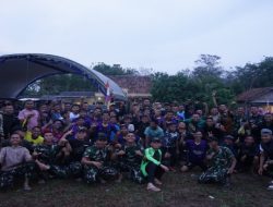 Semangat Kebersamaan, Satgas TMMD Kodim 0402/OKI Gelar Pertandingan Sepakbola