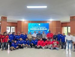 Kapolres OKI Hadiri Sarasehan May Day 2026, Dorong Aspirasi Buruh Disampaikan Kondusif