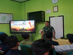 Kodim 0402/OKI Tingkatkan Wawasan Kebangsaan Warga, Melalui TMMD Ke-128