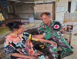 Jemput Bola, Satgas TMMD Kodim 0402/OKI Berikan Layanan Kesehatan Gratis dari Rumah ke Rumah