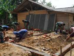 Program TMMD Kodim 0402/OKI Sentuh Rakyat Kecil Lewat Pembangunan RTLH