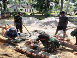 Tak Kenal Lelah, Satgas TMMD Kodim 0402/OKI Genjot Pembangunan RTLH