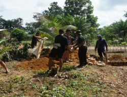 Progres Pembangunan MCK TMMD Ke-128 Terus Berjalan di Desa Pematang Sukatani