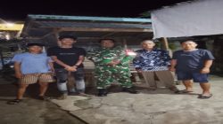 Babinsa Koramil 402-10/Kayuagung Giat Patroli Siskamling Bersama Warga Desa Celikah Ciptakan Rasa Aman