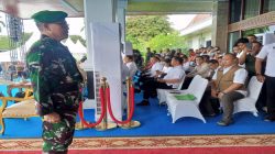 Kasdim 0402/OKI Bertindak Sebagai Perwira Apel Kesiapsiagaan Bencana Karhutla Nasional 2026 Di Griya Agung