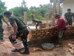 TMMD Ke 128 Kodim 0402/OKI Kebut MCK, Lawan Cuaca
