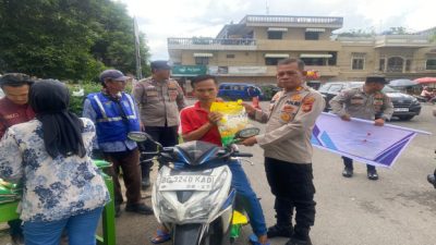 Tiga Ton Beras SPHP Habis Terjual dalam Gerakan Pangan Murah Polres OKI dan Bulog