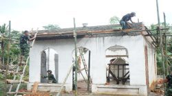 Langkah Nyata TMMD Terus Berlanjut Sulap Musholla Reyot Jadi Layak Di Desa Pematang Sukatani