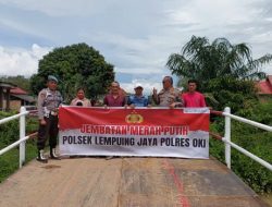 Perbaikan Jembatan Merah Putih di Lempuing Jaya Rampung 100 Persen pada Bulan Bakti Bhayangkara ke-80