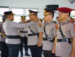 Sejumlah PJU Polres OKI Berganti, Ini Pesan AKBP Eko Rubiyanto