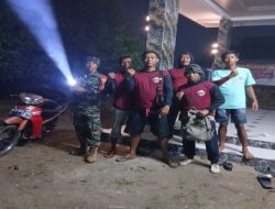 Keamanan Desa Tg Merindu Jadi Prioritas dalam Patroli Siskamling Teritorial Koramil 402-01/Tg Lubuk