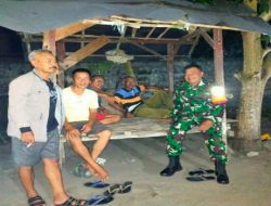 Siskamling Bersama Babinsa Tg Batu dan Masyarakat, Keamanan Desa Ketiau Terjaga