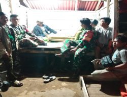 Keamanan Desa Nusakarta Jadi Prioritas dalam Patroli Siskamling Teritorial Koramil 402-14/Air Sugihan
