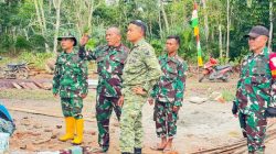 Progres Sasaran Fisik TMMD Ke- 128 Kodim 0402/OKI, Desa Pematang Sukatani, Di Tinjau Dansatgas
