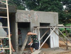 TNI dan Warga Pematang Sukatani Wujudkan Asa Lewat Pembangunan MCK TMMD Ke-128