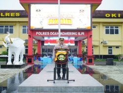 Kapolres OKI Tegaskan Larangan Penyalahgunaan Narkoba kepada Personel saat Apel Pagi
