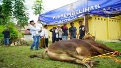 Semarak Idul adha 1447 H, Polres OKI Gelar Sholat Ied Bersama dan Sembelih 15 Sapi serta 17 Kambing Kurban