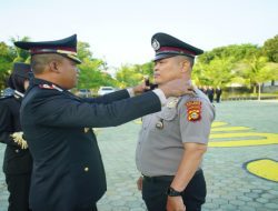 Aiptu Hipni Raih Kenaikan Pangkat Pengabdian Menjadi IPDA, Polres OKI Gelar Upacara Penghormatan