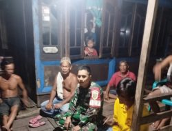 Malam Ini: Babinsa Bersama Warga Batu Ampar Patroli Terpadu Jaga Kamtibmas Dan Waspada Bencana