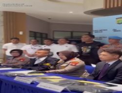 Kepala Imigrasi Bekasi Anggi Wicaksono A.md. Im.S.H.M.A.P dampingi Kapolres Bekasi Dalam Comprence Pers