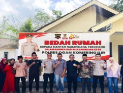 Hari Bhayangkara ke-80, Polres OKI Bedah Rumah Mantan Narapidana Terorisme di Desa Bumiarjo
