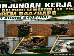 Tim Dalprog Korem 044/Gapo Kunker Semester I Ta 2026 Dan Cek KDKMP Di Wilayah Kodim 0402/OKI-OI
