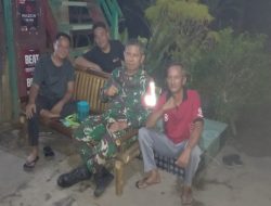 Babinsa Sertu Rio Kurniawan Gencar Patroli Siskamling, Desa Pedamaran IV Antisipasi Bencana & Ciptakan Keamanan Kondusif