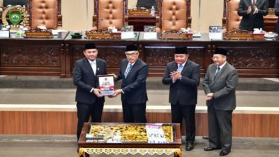 DPRD Sumsel Gelar Rapat Paripurna XXXVI,Terima LHP BPK-RI Atas LKPD TA 2025