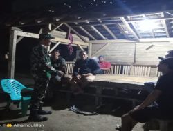 Bersama Warga, Babinsa Kayuagung Sisir Desa Lempuing Indah, Patroli Wujudkan Desa Aman
