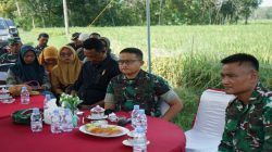 Kegiatan Vicon Serentak Persiapan Panen Raya Perdana di Wilayah Kodim 0402/OKI Digelar di Desa Sindang Sari