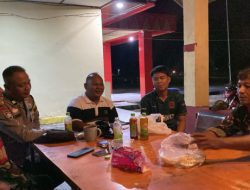 Babinsa Air Sugihan Gelar Patroli Keamanan Malam di Desa Kertamukti, Situasi Aman Tertib