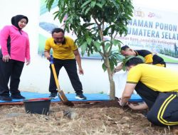 Polda Sumsel Luncurkan Gerakan Tanam 10.000 Pohon Serentak Sambut Hari Bhayangkara ke-80