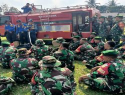 Kodim 0402/OKI Gelar Pelatihan Damkar dan Pencegahan Karhutla, Tingkatkan Kesiapsiagaan Personel