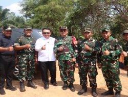 Kasdim 0402/OKI Dampingi Kepala Staf Kepresidenan Tinjau Lokasi Cetak Sawah Rakyat di Tanjung Lubuk