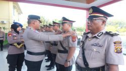 Serah Terima Jabatan Sejumlah Kapolsek Tandai Penyegaran Organisasi di Polres OKI
