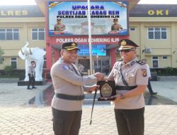 Sertijab Kabag Ren Polres OKI, Kompol Yusuf Solehat Gantikan Kompol Novan Dwi Putra