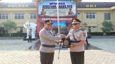 Sertijab Kabag Ren Polres OKI, Kompol Yusuf Solehat Gantikan Kompol Novan Dwi Putra