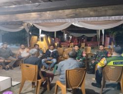 Sinergi TNI-Polri dan Warga, Patroli Siskamling di Tanjung Menang Berjalan Aman dan Tertib