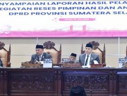 DPRD Prov Sumsel Gelar Rapat Paripurna XXXVIII, Penyampaian Laporan Hasil Pelaksanaan Kegiatan Reses
