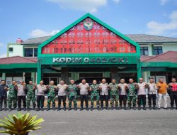 Kapolres OKI AKBP Eko Rubiyanto Silahturahmi ke Kodim 0402/OKI, Perkuat Sinergitas TNI-Polri