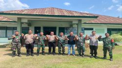 Pabung Kodim 0402/OKI-OI Serta Danramil Terima Kunjungan Wakapolres Ogan Ilir di Indralaya