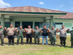 Pabung Kodim 0402/OKI-OI Serta Danramil Terima Kunjungan Wakapolres Ogan Ilir di Indralaya