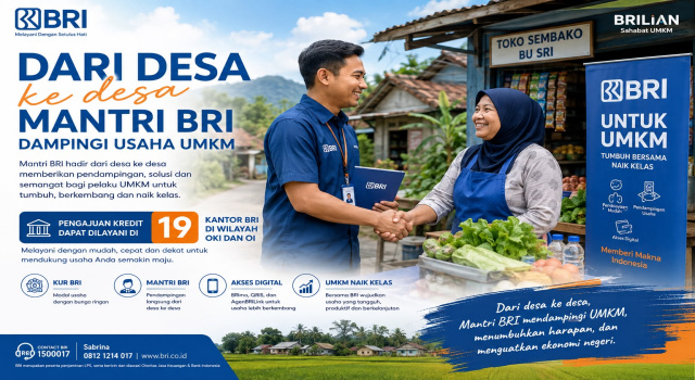 BRI BO Kayuagung Perkuat Pendampingan UMKM, Mantri Hadir dari Desa ke Desa