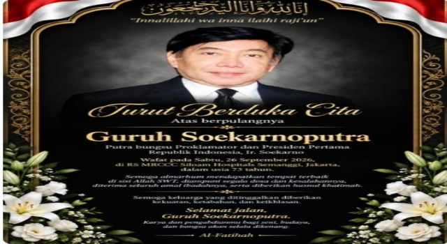 PDIP Kehilangan Guruh Soekarnoputra, Hasto: Sosok Marhaenis dan Pejuang Partai