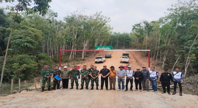 Pastikan Kualitas Pembangunan, Dandim 0402/OKI Periksa Jembatan Beton Garuda di Mesuji Makmur