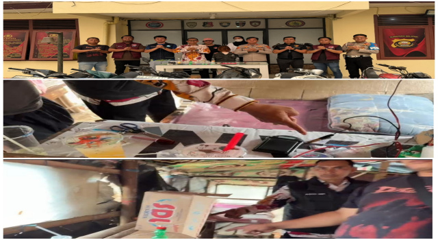 Polres OKI dan BNNK Tertibkan Lokasi Diduga Jadi Tempat Peredaran Narkotika di Serdang Menang